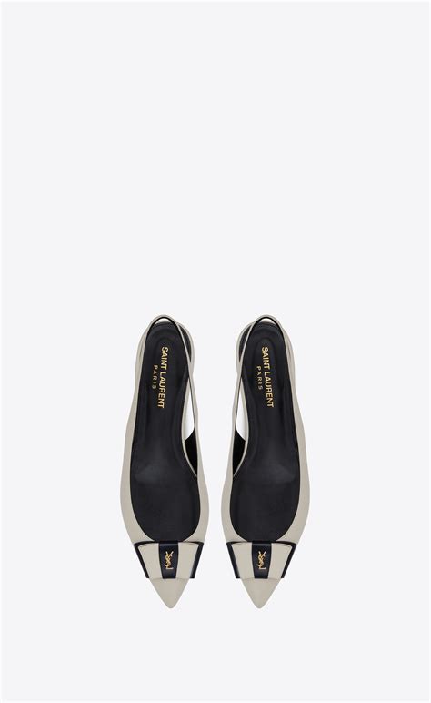 ysl anais|Saint Laurent Anaïs Slingback Flats In Smooth And Patent Leather.